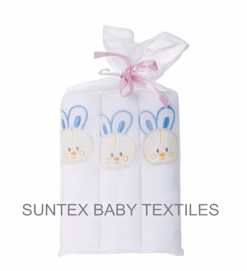 Pañales reutilizables para bebés de muselina de bambú 100% con estampado de estrellas