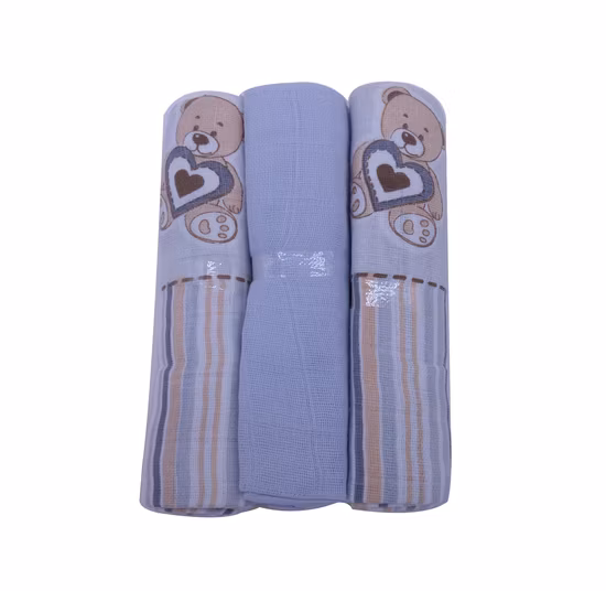 Paquete de 6 pañales para bebé de muselina de bambú 100 % estampados
