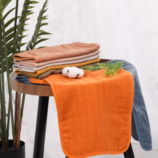 Paños para eructar de algodón orgánico para bebé